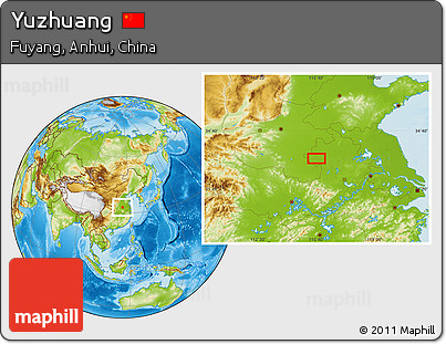 Physical Location Map of Yuzhuang