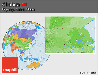 Political Location Map of Chahua