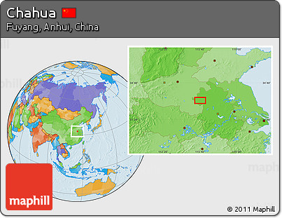 Political Location Map of Chahua