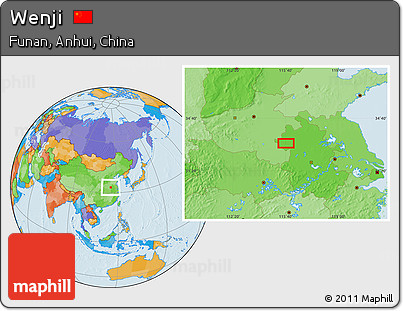Political Location Map of Wenji