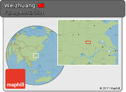 Savanna Style Location Map of Weizhuang