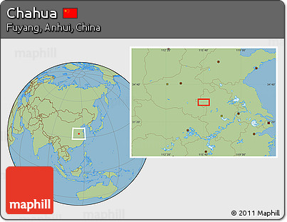 Savanna Style Location Map of Chahua