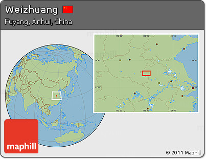 Savanna Style Location Map of Weizhuang