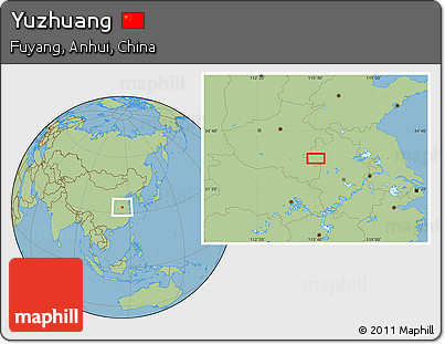 Savanna Style Location Map of Yuzhuang