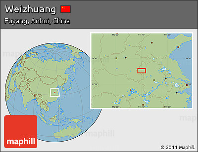 Savanna Style Location Map of Weizhuang