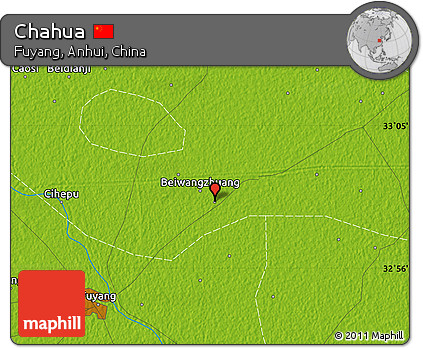 Physical Map of Chahua