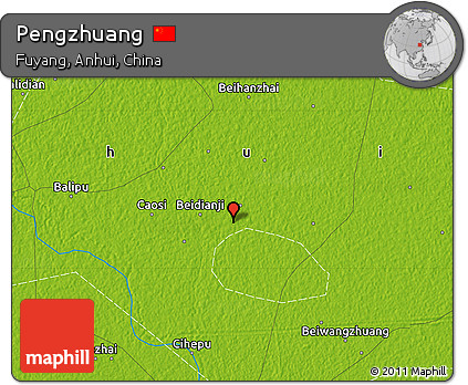 Physical Map of Pengzhuang