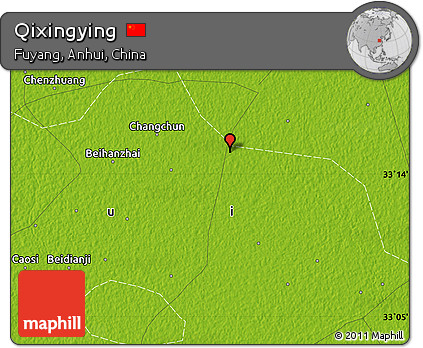 Physical Map of Qixingying