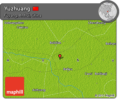 Physical Map of Yuzhuang