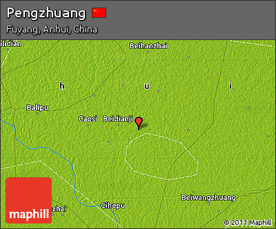 Physical Map of Pengzhuang