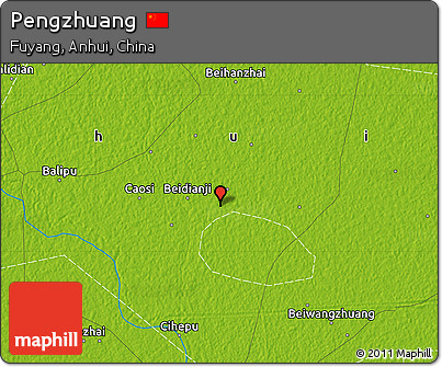 Physical Map of Pengzhuang