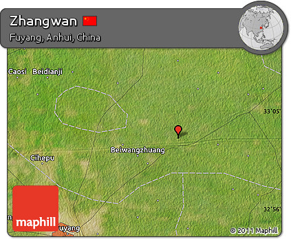 Satellite Map of Zhangwan