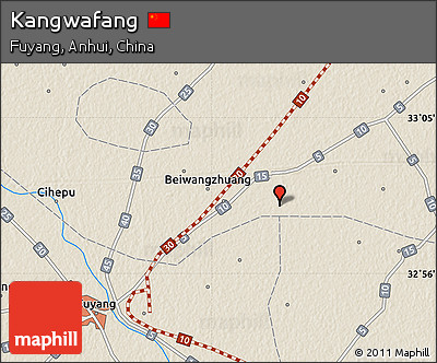 Shaded Relief Map of Kangwafang