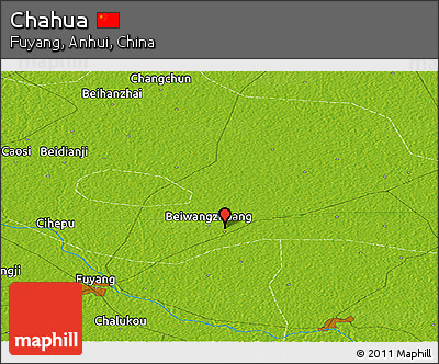 Physical Panoramic Map of Chahua