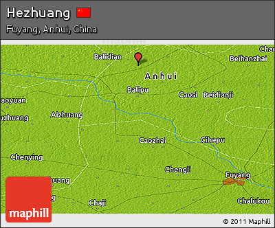 Physical Panoramic Map of Hezhuang