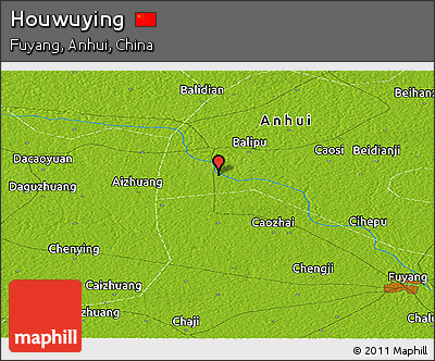 Physical Panoramic Map of Houwuying