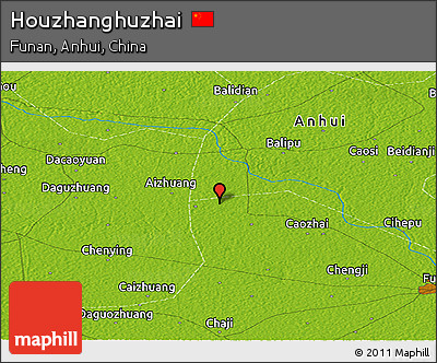 Physical Panoramic Map of Houzhanghuzhai