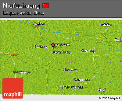 Physical Panoramic Map of Niufuzhuang