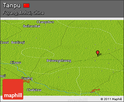 Physical Panoramic Map of Tanpu