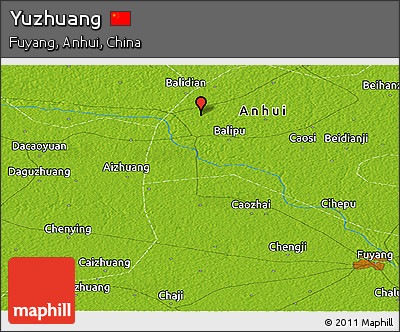 Physical Panoramic Map of Yuzhuang