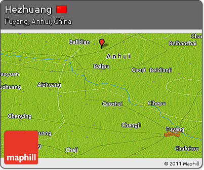 Physical Panoramic Map of Hezhuang
