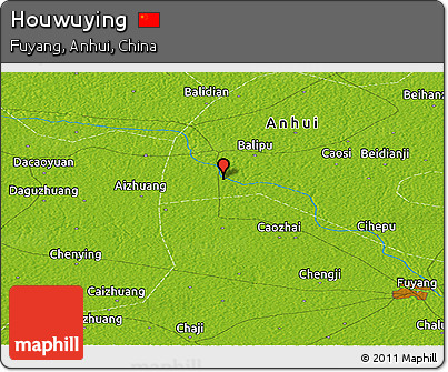 Physical Panoramic Map of Houwuying