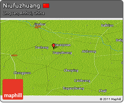 Physical Panoramic Map of Niufuzhuang