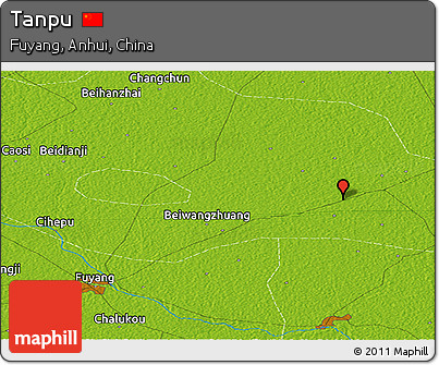 Physical Panoramic Map of Tanpu