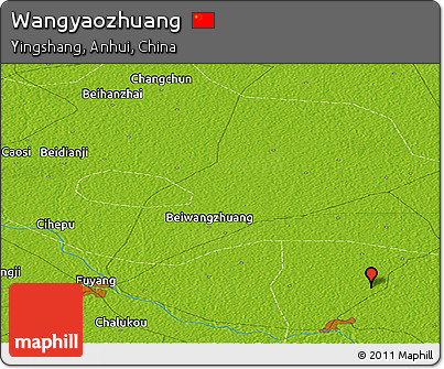 Physical Panoramic Map of Wangyaozhuang