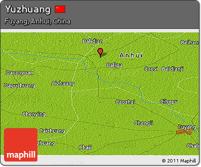 Physical Panoramic Map of Yuzhuang