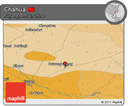 Political Panoramic Map of Chahua