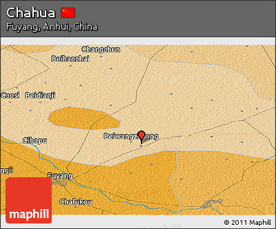 Political Panoramic Map of Chahua