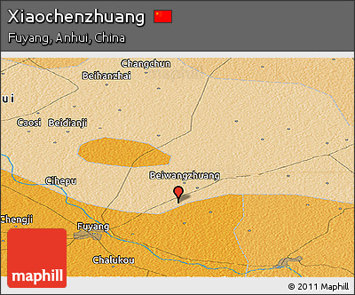 Political Panoramic Map of Xiaochenzhuang