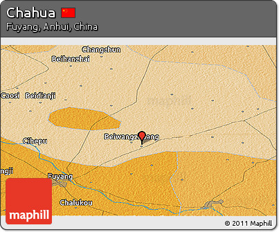 Political Panoramic Map of Chahua