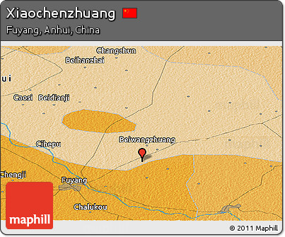 Political Panoramic Map of Xiaochenzhuang