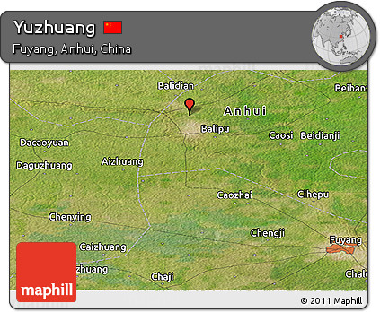 Satellite Panoramic Map of Yuzhuang