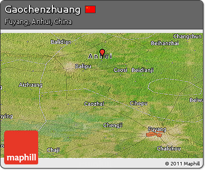Satellite Panoramic Map of Gaochenzhuang
