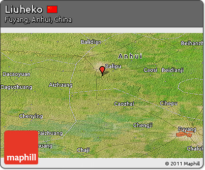 Satellite Panoramic Map of Liuheko