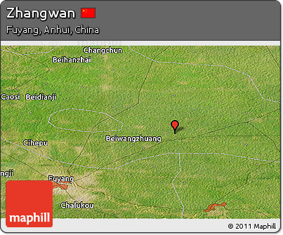 Satellite Panoramic Map of Zhangwan