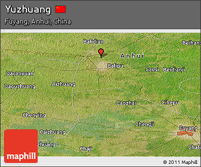 Satellite Panoramic Map of Yuzhuang