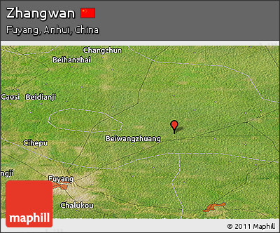 Satellite Panoramic Map of Zhangwan