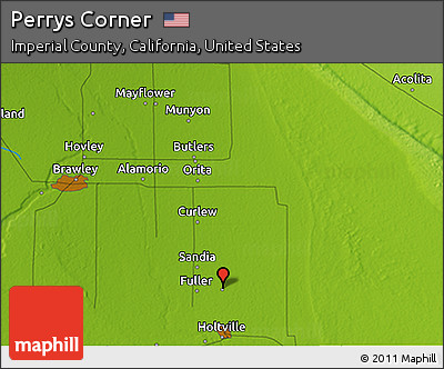 Physical 3D Map of Perrys Corner
