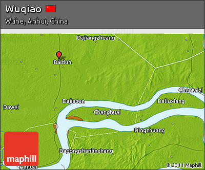 Physical 3D Map of Wuqiao