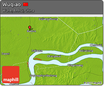 Physical 3D Map of Wuqiao