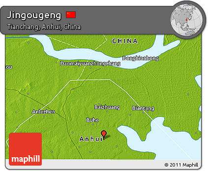 Physical 3D Map of Jingougeng
