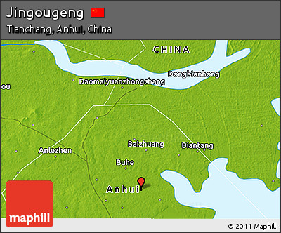 Physical 3D Map of Jingougeng