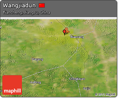 Satellite 3D Map of Wangjiadun