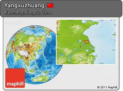 Physical Location Map of Yangxuzhuang