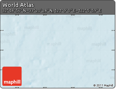 Shaded Relief Map of the Area around 33°&nbsp;4'&nbsp;42"&nbsp;N,&nbsp;121°&nbsp;37'&nbsp;30"&nbsp;E