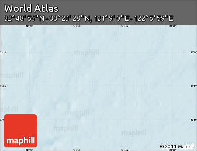 Shaded Relief Map of the Area around 33°&nbsp;4'&nbsp;42"&nbsp;N,&nbsp;121°&nbsp;37'&nbsp;30"&nbsp;E